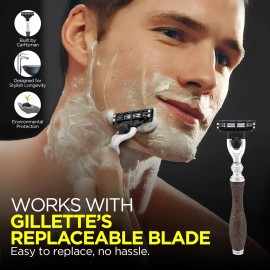 Haryali London 3 Edge Razor for Men, Women's Razor, Ergonomic Men's Razor Metallic Maroon