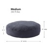 Happy Hounds Scout Deluxe Round Pillow Style Sherpa Dog Bed,