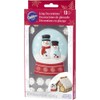 Wilton Giant Snow Globe Icing Decorations, 13-Count