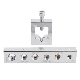 Safety Wire Drill Set, Professional Wire Lock Nut and SAE Bolt Drill Jig, Precision Drilling Carbon Steel Wire Jig Safety Wire Nut Jig Holder Kit for Maintenance