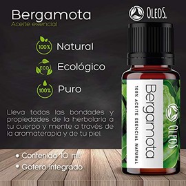 VIDA SCENTS OLEOS Aceite Esencial de Bergamota 10 ML 100% puro y natural