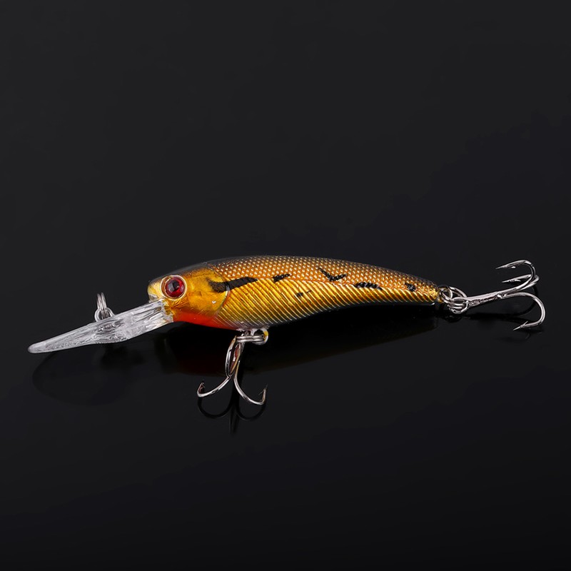 10pcs/bag Fishing Lures Baits Crank Bait Hook Tackle Bait Fishing