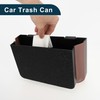 TUCKBOLD Car Trash Can Portable Front Seats Trash Bin Black