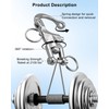 HZSIFU 4 PCS Snap Shackle 316 Stainless Steel, Swivel Jaw