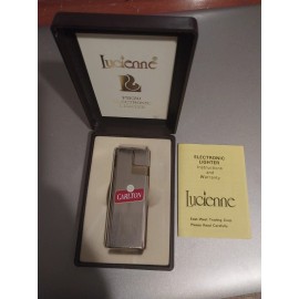 Lucienne Vintage Carlton Lucienne Piezo Electronic Lighter In Original Box w/ Paperwork