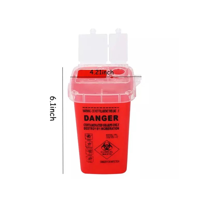 Sharp 샤프 폐기 용기 5팩 1쿼터 바늘 Sharp Disposable Container
