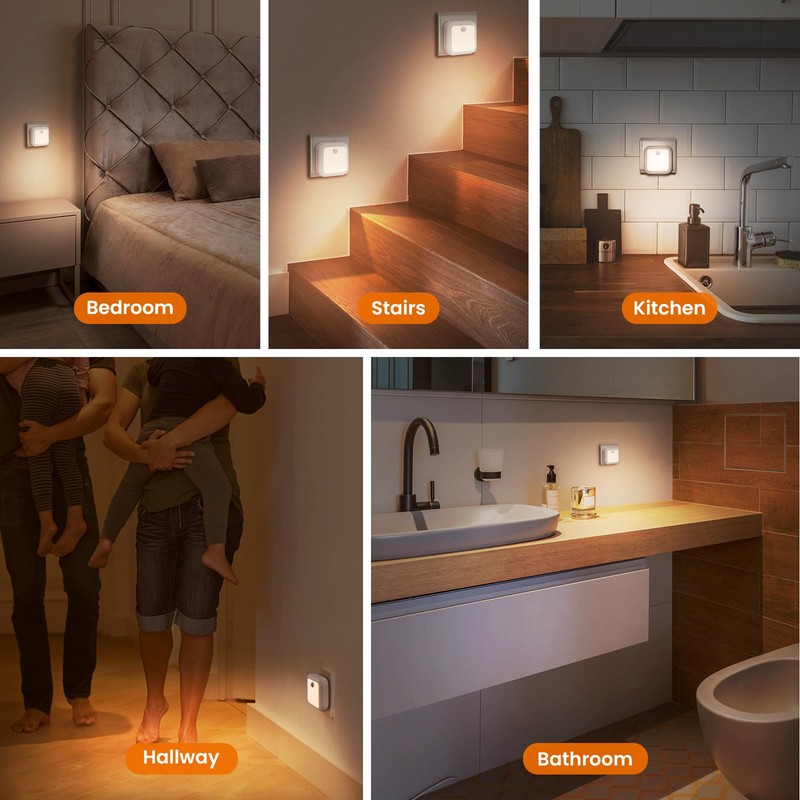 TNMOO LED Night Light Socket with Motion Sensor and Twilight