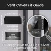 Repa Market 10 x 5 Inch Black Galvanized Steel Vent