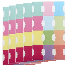 Sticky Index Tabs 60PCS Writable Sticky Notes Flags Paper Blank Monthly Tabs Planner Stickers Double Sided Page Markers Book Tabs Annotation Tabs, for Labeling Classifying Planning, 12 Colours