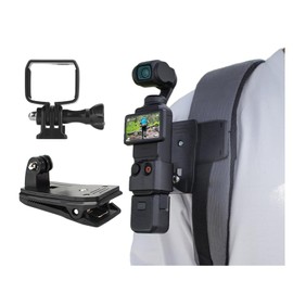 ZJRXM Backpack Holder for DJI Osmo Pocket 3 Accessories, Backpack Shoulder Strap Holder with Adapter Mount for DJI Osmo Pocket 3