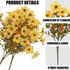 12 Plantas Artificiales con Flores para Decoración al Aire Libre