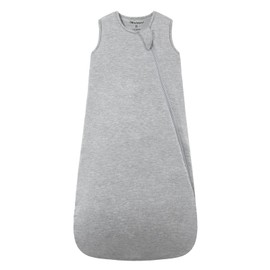 Mosebears Baby Sleeping Bag 2.5 Tog,bamboo Wniter Sleeping Bag Toddler Wearable Blanket for Infant Toddler,Super soft and warm(Grey,0-6 months)