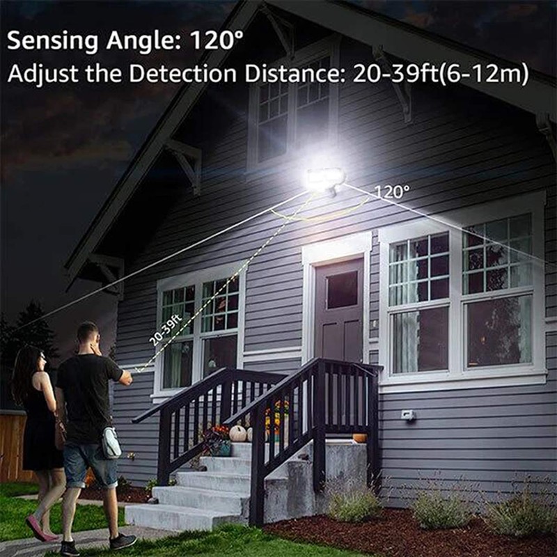 EMANER Dusk-to-Dawn Security Lights with Motion Sensor, 5000K IP65 Waterproof