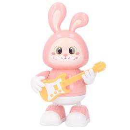 Dancing Bunny Robot Sound Light Electric Cute Cartoon Dancing Bunny Model for Children Kids Pink