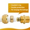 Wjelet Compression Fitting 20 mm x 1/2 Inch Male Thread