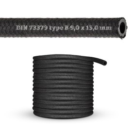 (9 mm) NBR Rubber Hose Petrol Hose Oil Hose Fuel Hose Diesel Hose Fuel Line for Petrol Fuel Diesel Oil DIN-73379-B (Inner Diameter: 9.0 mm/Outer Diameter: 15.0 mm)