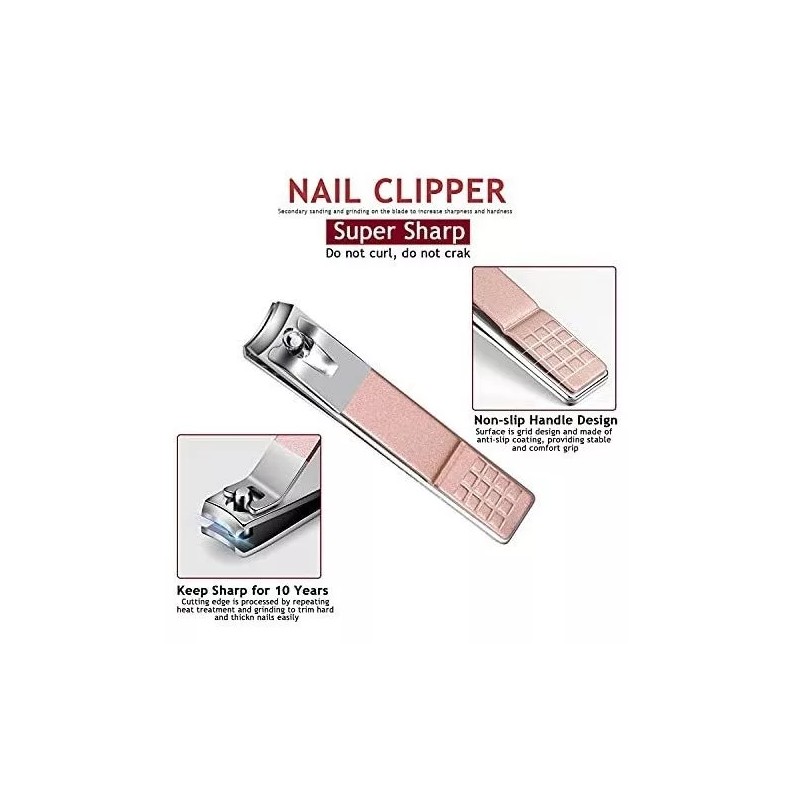 Hantekas Kit De Manicura Profesional 5 En 1, Acero Inoxidable