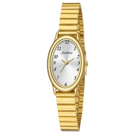 findtime Oval Gold Watches for Women Ladies Watch Elegant Watch for Women Water Resistance Casual Wristwatch