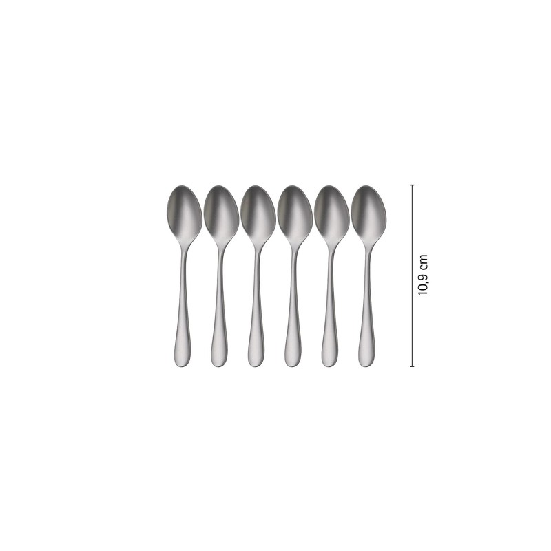 WMF Merit Cromargan Protect 1140966310 Espresso Spoons Set of 6