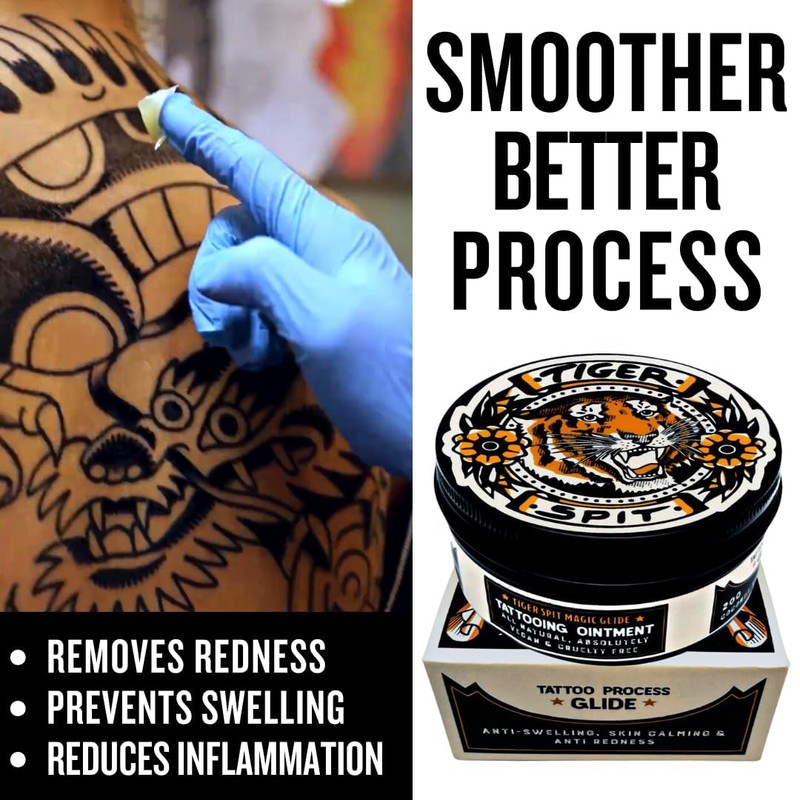 TIGER SPIT Tattoo Glide, Professional & Vegan Tattoo Balm for