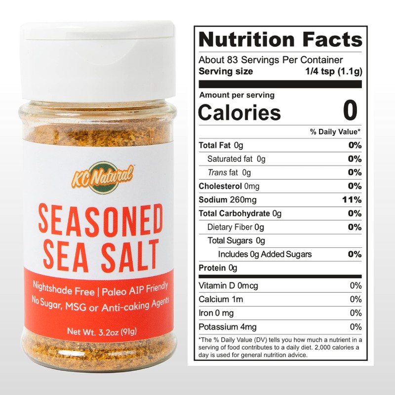 Seasoned Sea Salt - Nightshade Free (1-pack, 1)