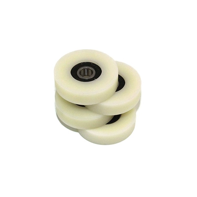 4 Pieces Nylon Polyamide Rollers 40 mm diameter 10 mm
