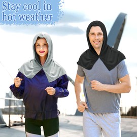LSYZHX Cooling Towel,Sun Protection Cooling Towel for Hot Weather Travel, Sport Head for Neck Face Quick Drying Absorbent Travel (Black)