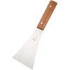 EBM Stainless Steel Wooden Handle Triangular Triangular Bevel (3.5 x