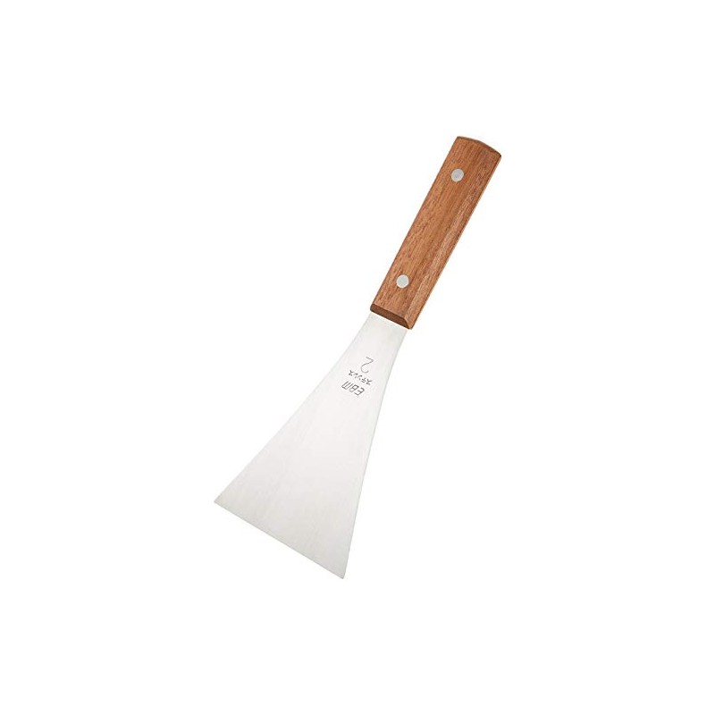 EBM Stainless Steel Wooden Handle Triangular Triangular Bevel (3.5 x