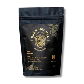 Gran Del Val Geisha Coffee Whole Beans - Panamanian Fresh Geisha Washed Coffee Beans - Panama Coffee Souvenier with Notes of Jasmine, Citrus, Floral and Sweet Caramel