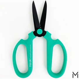 Meraki Floral Tools Garden Pruning Shears Scissors Carbon Steel Blades 7.6 Inch, Echinops - Teal
