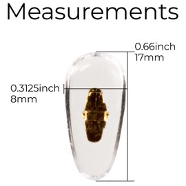 GMS Optical 17mm PVC Clip-on Replacement Nose Pads for Sunglasses and Other Eye Wear (5)