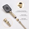 ChuangTim Brushed Nickel Water Flow Control Valve, G1/2" Shower Head