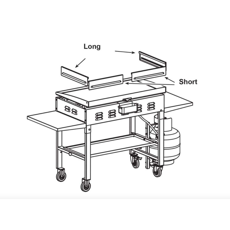 Blackstone 5015 Wind Guards for 36" Griddle Front and Rear
