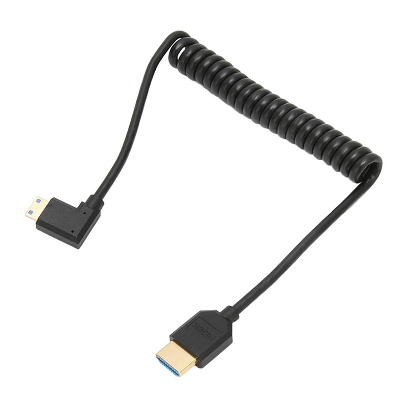 HD Multimedia Interface Cable 8K 48Gbps Right Elbow Mini HD