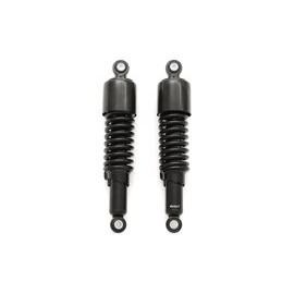 Black Shorty Motorcycle Shocks - Eye/Eye - 290mm (11 3/8") - Cafe Racer Bobber Chopper Tracker