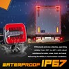 Wireless Trailer Lights Magnetic - Adjustable Magnetic Tow Light with