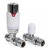 Straight Thermostatic Radiator Valves TRV & Lockshield Pack 15mm x