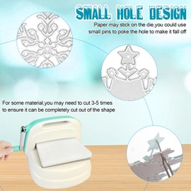 OOTSR Christmas Snowflake Metal Cutting Dies 16 Cutting Dies for Card Making Decorative Embossing Folder for Paper Crafts DIY Scrapbooking Festival Party Winter Decoration