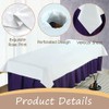 Ouliget Massage Table Sheets with Hole,Wipeable Soft Spa Bed Cover,Rose