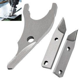 Shear Blade Replacement Kit for Kett 102 K-200 and K-100 18 Gauge Shear - Includes 60-22l left blade, 60-21 center blade, 60-22r right blade, and 60-27 spacer Bushing