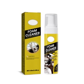 UYUAN Multipurpose Foam Cleaner Spray, Lemon Scented All-Purpose Household Cleaners for Car, House, and Kitchen, Powerful Dry Cleaning Agent 100ml