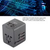 Universal Travel Adapter International Plug Power Converter Multi Outlets