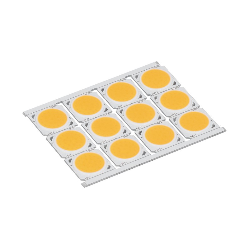 12Pcs COB Light Source High Power Round LED Chip 12W