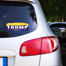 Tampa Printing 5 PACK 3.375"x9" TRUMP HAIR 2024 Sticker Decal Humor Funny Gift TRUMP BS0148