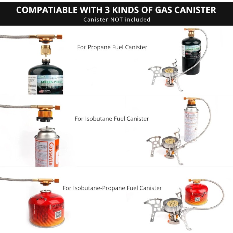 Fire Water Marine Three Fuel Camping Stove Butane Propane and