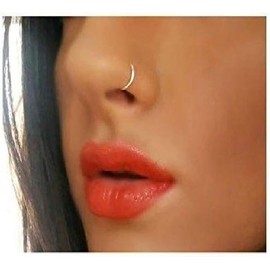 Pack of 10/925 Solid Sterling Silver Plain nose rings Size 8mm Gauge 0.5mm
