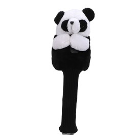 Golf Club Head Cover Plush Easy Cleaning Cute Panda Golf Club Protective Headcover for Outdoor