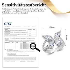 Women's 925 Sterling Silver Four-Leaf Necklace Earrings, Butterfly Chain Bracelet, Stud Ring, Ladies, Dupes Jewellery, Gifts for Women, Christmas, Birthday, Anniversary, Silver