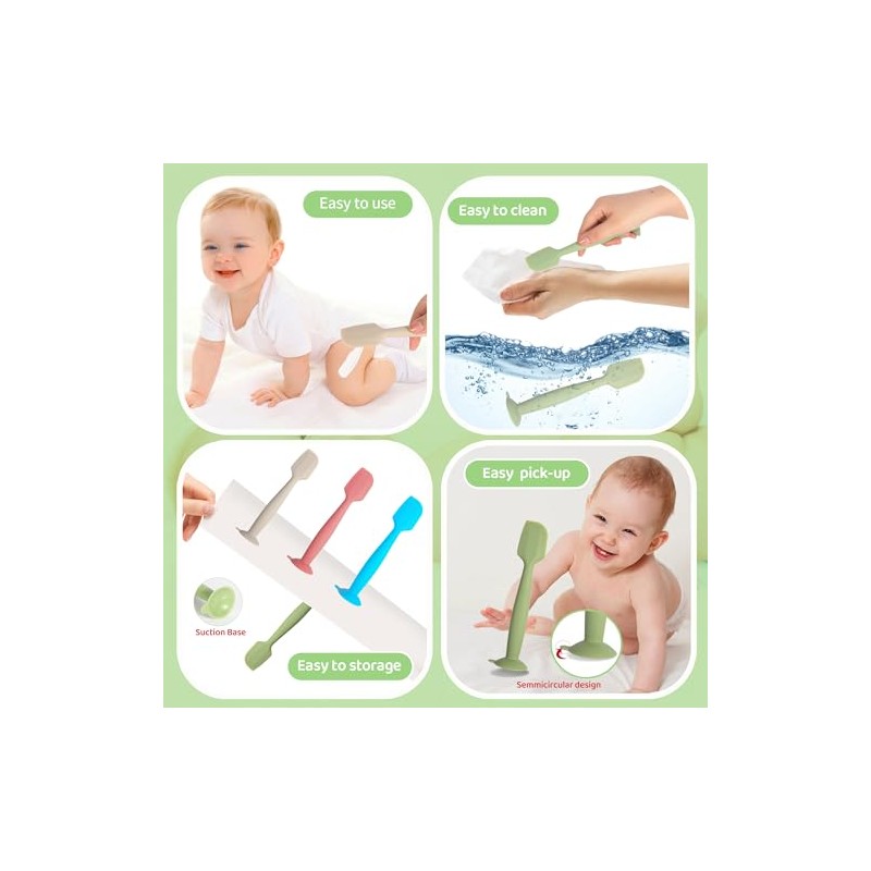 Butt Spatula Baby Diaper Cream spatula 3 Pcs with 3